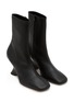 Detail View - Click To Enlarge - DRIES VAN NOTEN - 75 Leather Wedge Boots