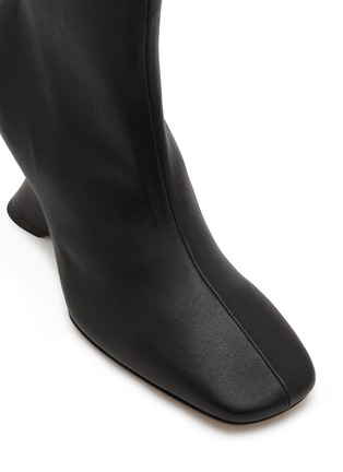 Detail View - Click To Enlarge - DRIES VAN NOTEN - 75 Leather Wedge Boots