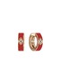 ROBERTO COIN Love In Verona 18K Rose Gold Diamond Ruby Enamel Earrings