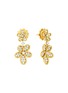 ROBERTO COIN Jasmine 18K Gold Diamond Ruby Drop Earrings