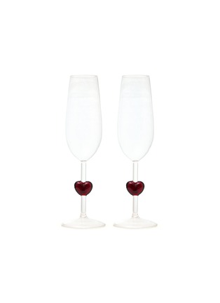 Main View - Click To Enlarge - ICHENDORF MILANO - Heart Flute Set — Red