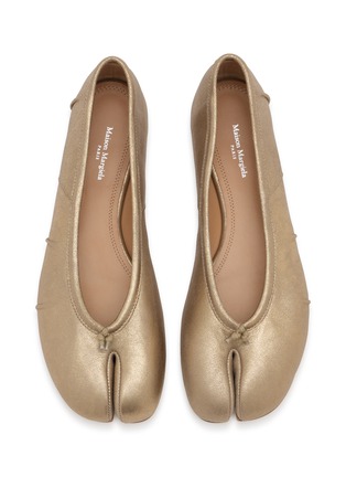 Detail View - Click To Enlarge - MAISON MARGIELA - Tabi Leather Ballerina Flats