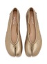 Detail View - Click To Enlarge - MAISON MARGIELA - Tabi Leather Ballerina Flats