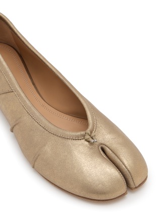 Detail View - Click To Enlarge - MAISON MARGIELA - Tabi Leather Ballerina Flats