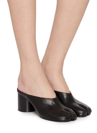Figure View - Click To Enlarge - MAISON MARGIELA - Tabi Leather Pump Mules
