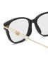 Detail View - Click To Enlarge - GUCCI - Recycled Acetate Square Optical Glasses
