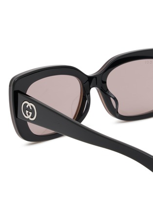 Detail View - Click To Enlarge - GUCCI - Recycled Acetate Butterfly Sunglasses
