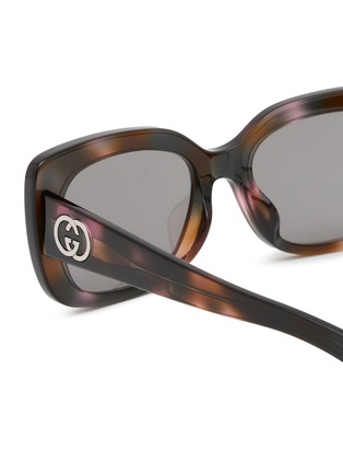 Detail View - Click To Enlarge - GUCCI - Recycled Acetate Butterfly Sunglasses