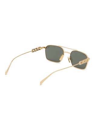 Figure View - Click To Enlarge - GUCCI - Metal Aviator Sunglasses