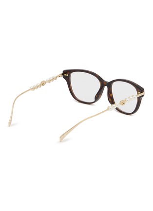 Figure View - Click To Enlarge - GUCCI - Recycled Acetate Square Optical Glasses