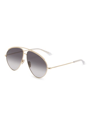 Main View - Click To Enlarge - GUCCI - Metal Aviator Sunglasses