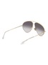 Figure View - Click To Enlarge - GUCCI - Metal Aviator Sunglasses