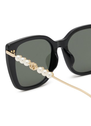 Detail View - Click To Enlarge - GUCCI - Recycled Acetate Cat Eye Sunglasses