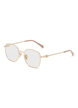 Main View - Click To Enlarge - GUCCI - Metal Square Optical Glasses