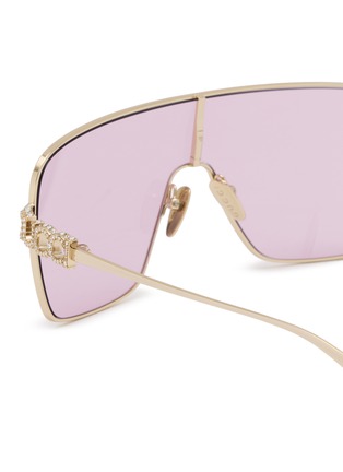 Detail View - Click To Enlarge - GUCCI - Metal Mask Sunglasses