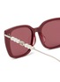 Detail View - Click To Enlarge - GUCCI - Recycled Acetate Cat Eye Sunglasses