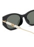 Detail View - Click To Enlarge - GUCCI - Recycled Acetate Cat Eye Sunglasses