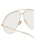 Detail View - Click To Enlarge - GUCCI - Metal Aviator Optical Glasses