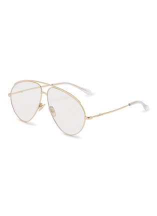 Main View - Click To Enlarge - GUCCI - Metal Aviator Optical Glasses