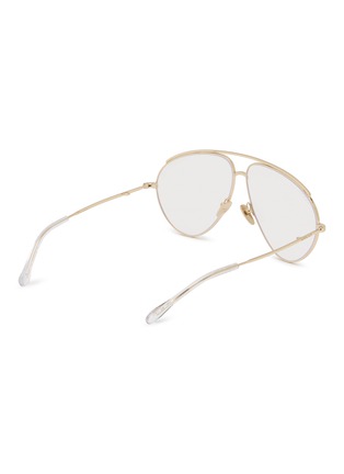 Figure View - Click To Enlarge - GUCCI - Metal Aviator Optical Glasses