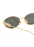 Detail View - Click To Enlarge - GUCCI - Metal Rectangular Sunglasses