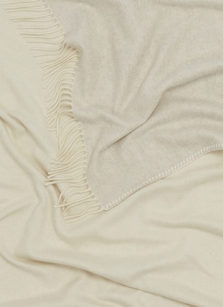 Detail View - Click To Enlarge - ALONPI - Melrose Cashmere Throw — Ecru