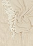 Detail View - Click To Enlarge - ALONPI - Vigo Cashmere Throw — Beige Ecru