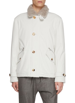 Main View - Click To Enlarge - BRUNELLO CUCINELLI - Button Up 3-Layer Nylon Blend Jacket