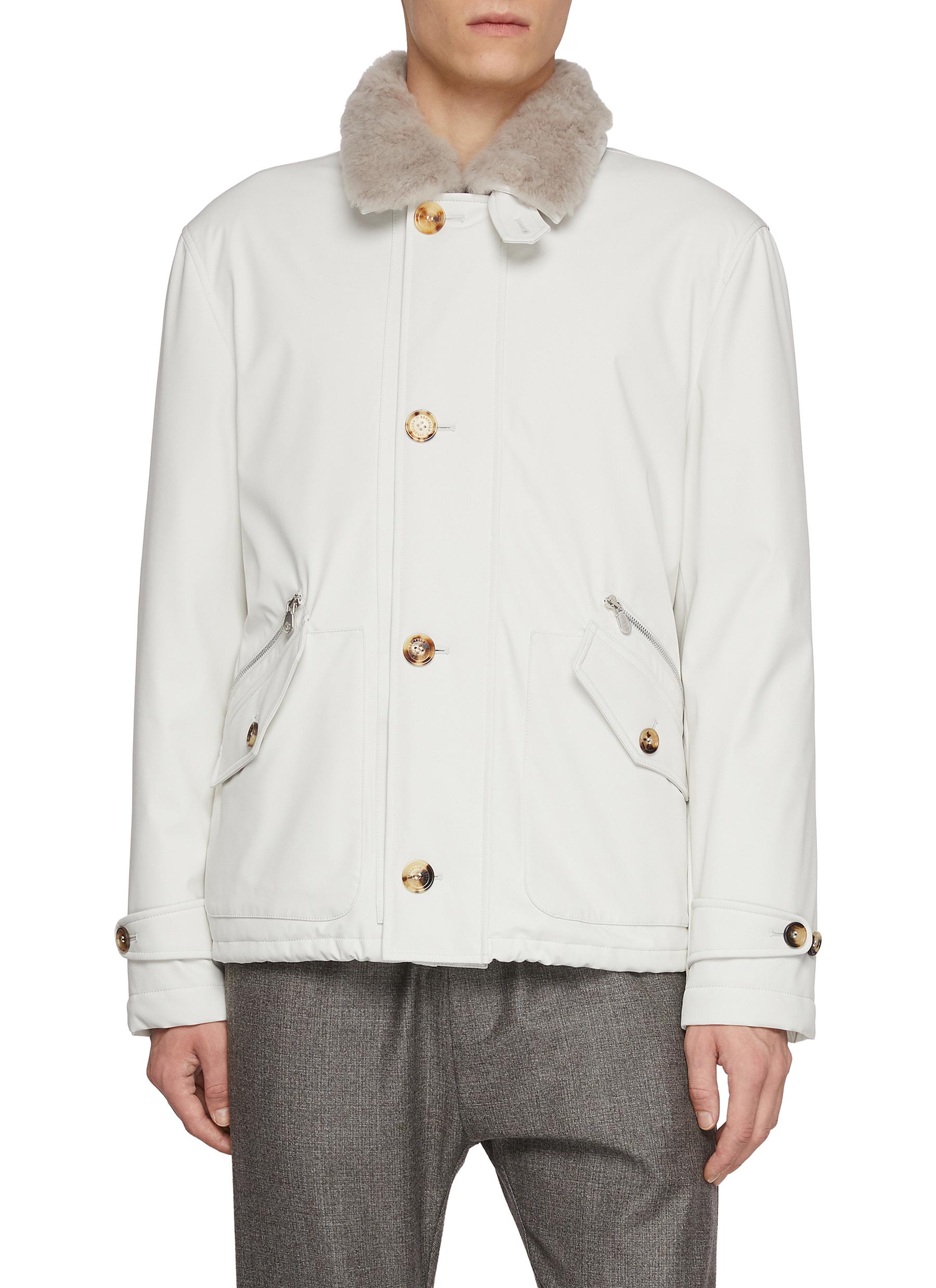 BRUNELLO CUCINELLI | Button Up 3-Layer Nylon Blend Jacket | Men