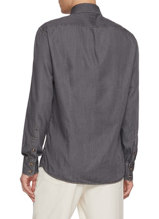 Back View - Click To Enlarge - BRUNELLO CUCINELLI - Denim Shirt