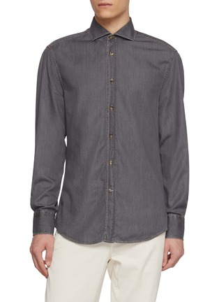 Main View - Click To Enlarge - BRUNELLO CUCINELLI - Denim Shirt