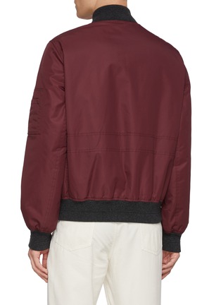 Back View - Click To Enlarge - BRUNELLO CUCINELLI - Zipped Nylon Bomber Jacket