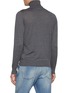 Back View - Click To Enlarge - BRUNELLO CUCINELLI - Long Sleeve Turtleneck Cotton Silk Knit Sweater