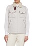 BRUNELLO CUCINELLI Zipped Shearling Collar Padded Vest