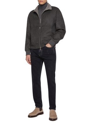 Figure View - Click To Enlarge - BRUNELLO CUCINELLI - Distressed Denim Jeans
