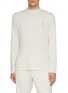 Main View - Click To Enlarge - BRUNELLO CUCINELLI - Long Sleeve Logo Print Turtleneck Cotton Jersey Top
