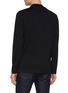 Back View - Click To Enlarge - BRUNELLO CUCINELLI - Long Sleeve Logo Print Turtleneck Cotton Jersey Top