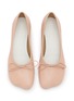 Detail View - Click To Enlarge - MM6 MAISON MARGIELA - 30 Square Toe Leather Ballerina Pumps