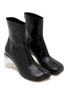 Detail View - Click To Enlarge - MM6 MAISON MARGIELA - Anatomic 60 Split Toe Leather Ankle Boots
