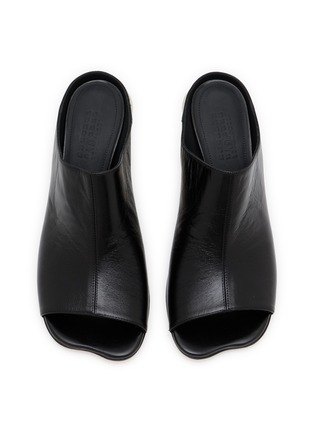 Detail View - Click To Enlarge - MM6 MAISON MARGIELA - Anatomic 60 Open Toe Leather Heels