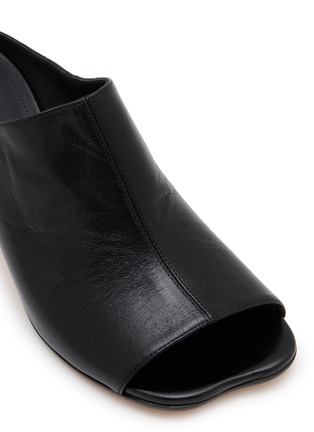 Detail View - Click To Enlarge - MM6 MAISON MARGIELA - Anatomic 60 Open Toe Leather Heels