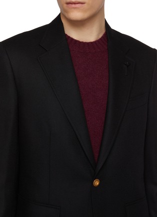Detail View - Click To Enlarge - LARDINI - Single Breasted Notch Lapel Blazer
