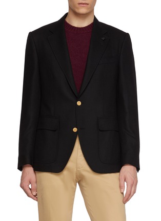 Main View - Click To Enlarge - LARDINI - Single Breasted Notch Lapel Blazer