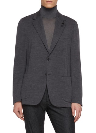 Main View - Click To Enlarge - LARDINI - Single Breasted Blazer
