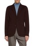 LARDINI Single Breasted Notch Lapel Knit Blazer