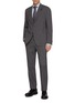 Figure View - Click To Enlarge - LARDINI - Single Breasted Easy Wear Suit