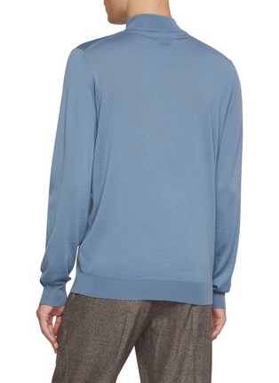 Back View - Click To Enlarge - LARDINI - Crewneck Wool Knit Sweatshirt