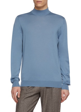 Main View - Click To Enlarge - LARDINI - Crewneck Wool Knit Sweatshirt
