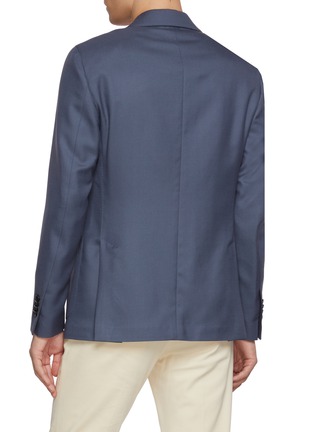 Back View - Click To Enlarge - LARDINI - Single Breasted Twill Blazer