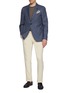 Figure View - Click To Enlarge - LARDINI - Single Breasted Twill Blazer